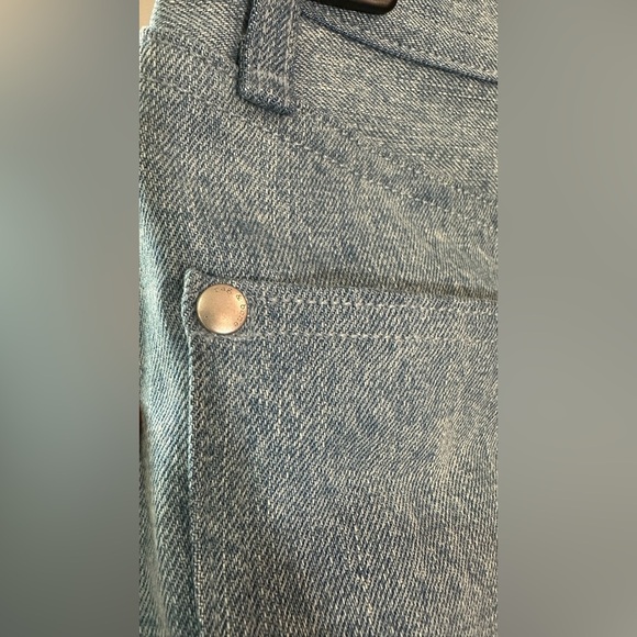 NWT Rag & Bone Two Tone Double Blue Denim Jean Moss Skirt 25 - Picture 12 of 14